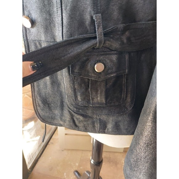 Vintage Bradley Bayou Jacket Womens M Soft Suede Leather Long Lines Chic Classy - Picture 3 of 10